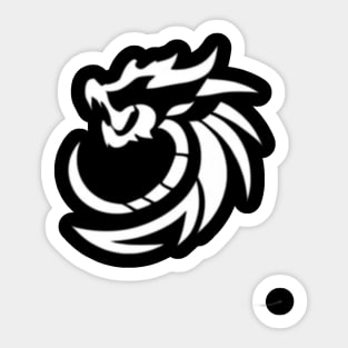 White Dragon Sticker